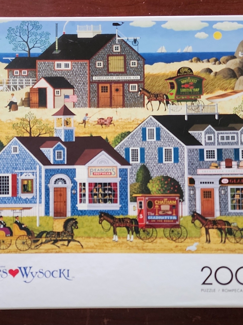 Charles Wysocki 2000-Piece Jigsaw Puzzle - Devilstone Harbor - Picture 3 of 4